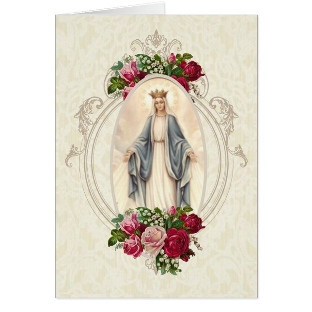 Catholic Blessed Virgin Mary Memorare Prayer (Front)