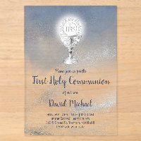 catholic boy first communion watercolor marble