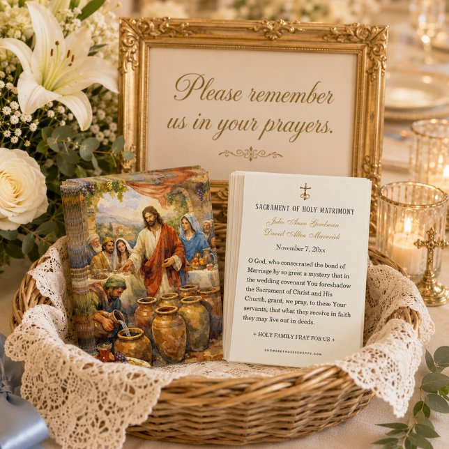 Catholic Cana Wedding Prayer Cards (Creator Uploaded)