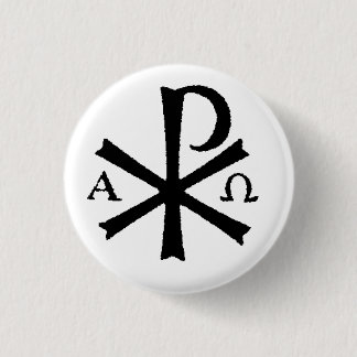 Catholic Chi Rho Button