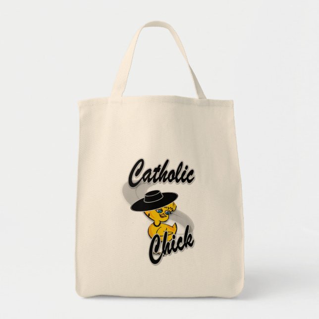 Catholic Chick #4 Tote Bag (Front)