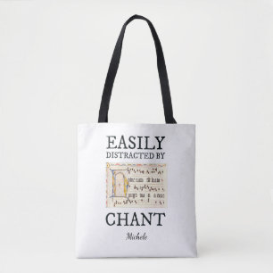 Catholic Choir Singer Chant Rehearsal Music Tote Bag