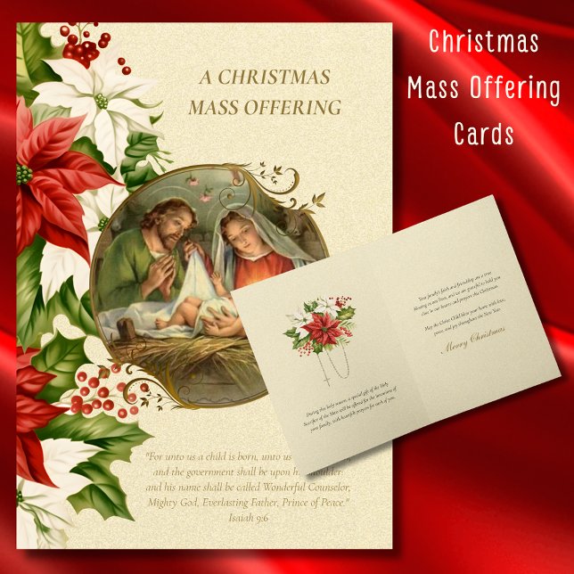 Catholic Christmas Mass Offering Card (Creator Uploaded)