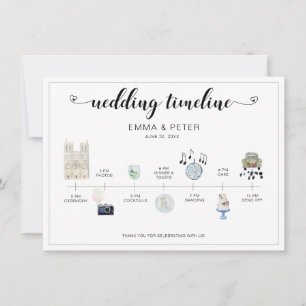 Catholic Church Wedding Day Timeline Program