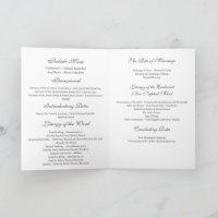 Catholic Church Wedding Program