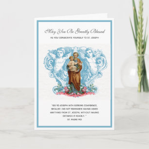 Catholic Consecration to St. Joseph Religious Card