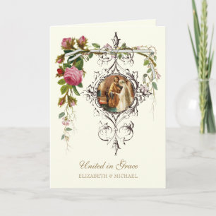 Catholic Convalidation United in Grace Wedding Card