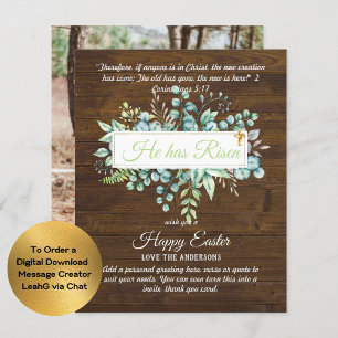 Catholic EASTER Cards Religious Verse Bible Quote