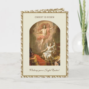 Catholic Easter Prayer Resurrection of Jesus Holiday Card