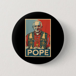 Catholic Election Pope Leo Xiv Christian Pope Robe 6 Cm Round Badge