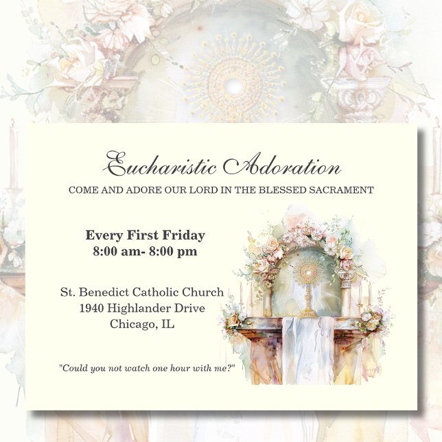 Catholic Eucharistic Adoration Jesus Prayer Cards (Creator Uploaded)