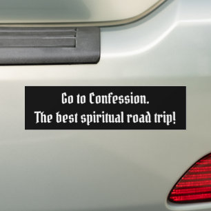 Catholic Faith: 'Fresh Start with Confession Bumper Sticker