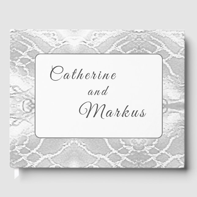 Catholic Faux-Satin  Guest Book (Front)