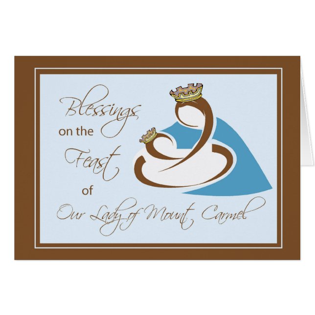 Catholic Feast of Our Lay of Mount Carmel (Front Horizontal)