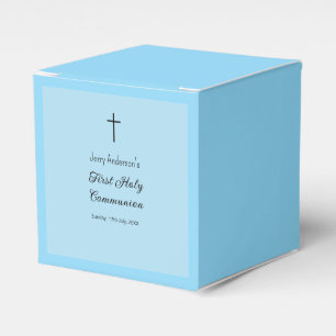 Catholic first holy communion simple QR minimal Favour Box