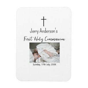 Catholic first holy communion simple QR minimal Magnet