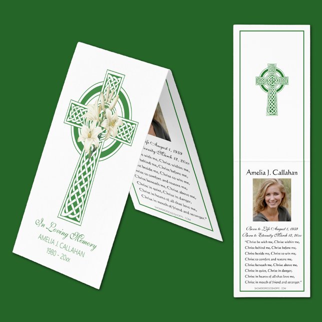 Catholic Funeral Irish Prayer Holy Card Memorial (Creator Uploaded)