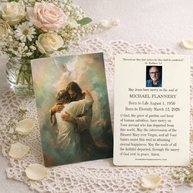 Catholic Funeral Memorial Jesus Prayer Card (Creator Uploaded)