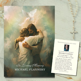 Catholic Funeral Memorial Jesus Prayer Card