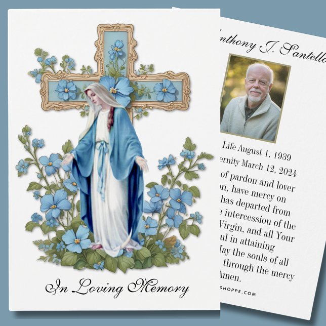 Catholic Funeral Memorial Prayer Holy Card (Creator Uploaded)