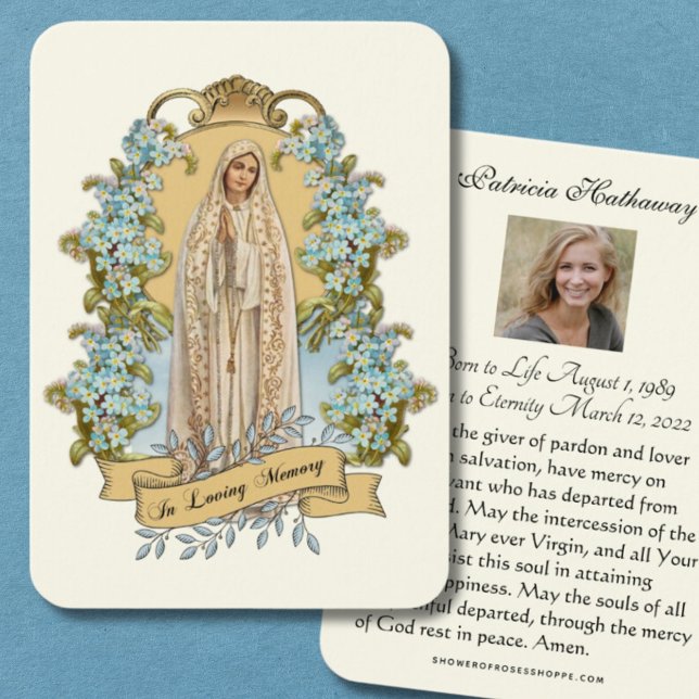 Catholic Funeral Memorial Prayer Holy Card (Creator Uploaded)