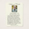 Catholic Funeral Memorial Prayer Holy Card