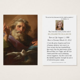 Catholic  Funeral Prayer Memorial Prayer Card