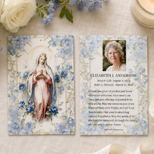 Catholic Funeral Virgin Mary Memorial Prayer Holy 
