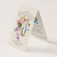 Catholic Funeral Virgin Mary Prayer Holy Card