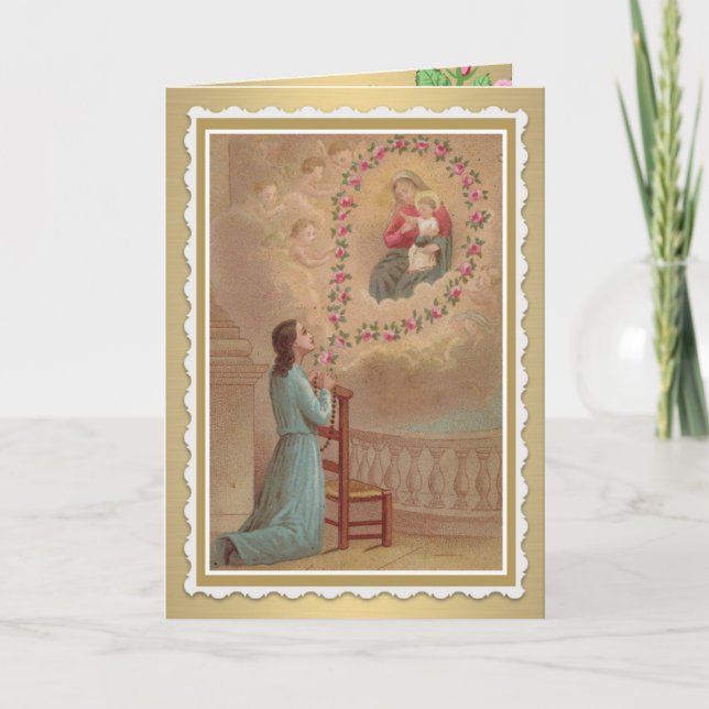 Catholic Greeting/Note Holy Card (Front)