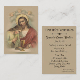 Catholic Holy Card Remembrance 1st Holy Communion