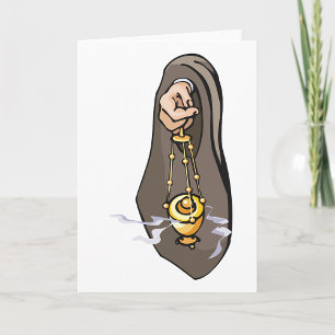 Catholic Incense Censer Religious Worship  Card
