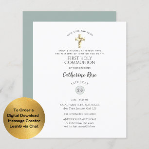 Catholic Invite Holy Communion Baptism ANY EVENT