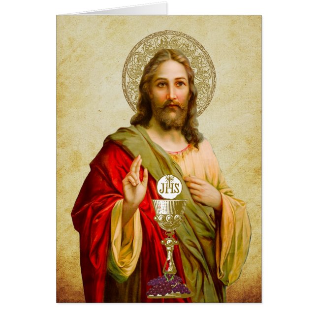 Catholic Jesus First Communion Chalice Host (Front)