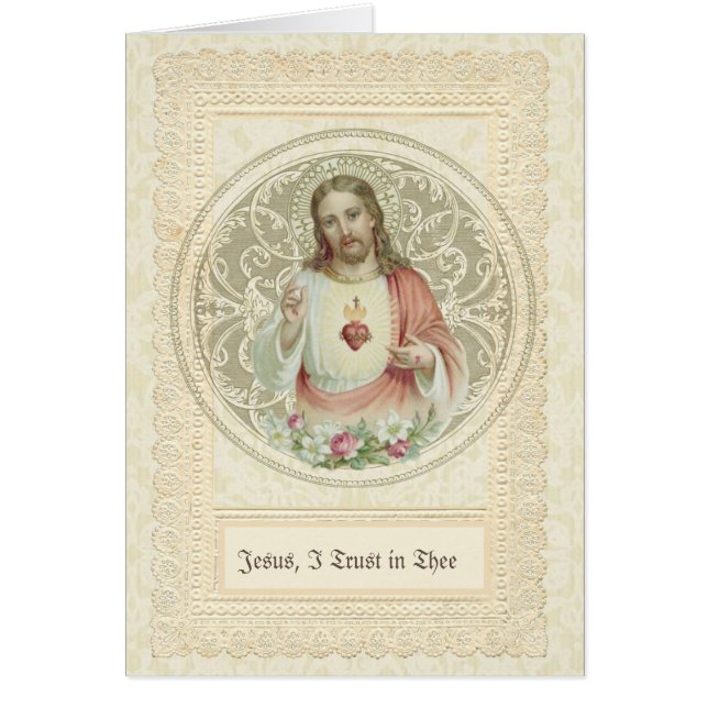 Catholic Jesus Religious Divine Mercy Prayer (Front)