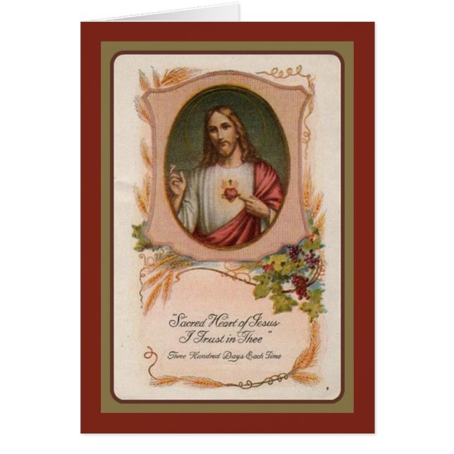 Catholic Jesus Sympathy Holy Card Thank You (Front)
