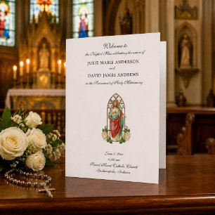 Catholic Latin Mass Wedding Sacred Heart Program