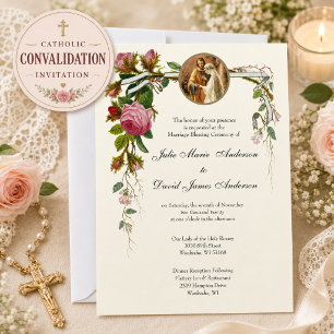Catholic Marriage Blessing Ceremony Convalidation  Invitation