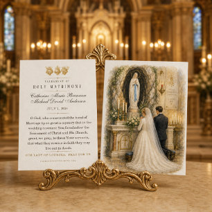 Catholic Marriage Blessing Marian Altar Wedding Fa