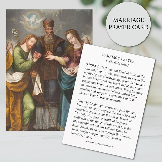 Catholic Marriage Prayer to Holy Ghost (Spirit)  Business Card (Traditional Catholic Marriage Prayer Card to the Holy Ghost)