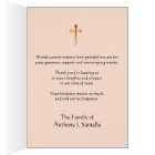 Catholic Mary Funeral Sympathy Holy Card Thank You