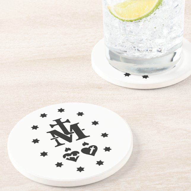 Catholic Mary Miraculous Medal Religious  Coaster (Creator Uploaded)