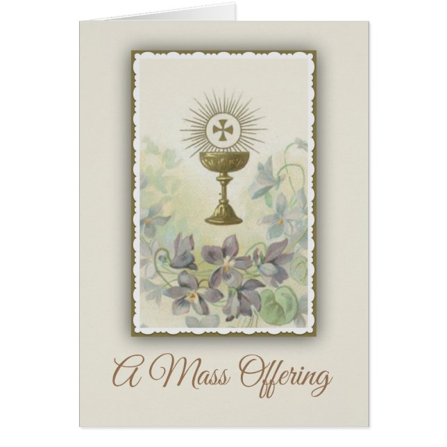 Catholic Mass Offering Memorial (Front)