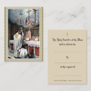 Catholic Mass Offering Prayer Holy Cards