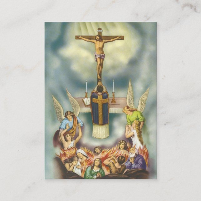 Catholic Mass Offering Prayer Holy Cards (Front)