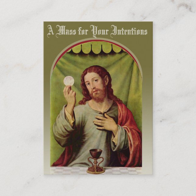 Catholic Mass Offering Prayer Holy Cards (Front)