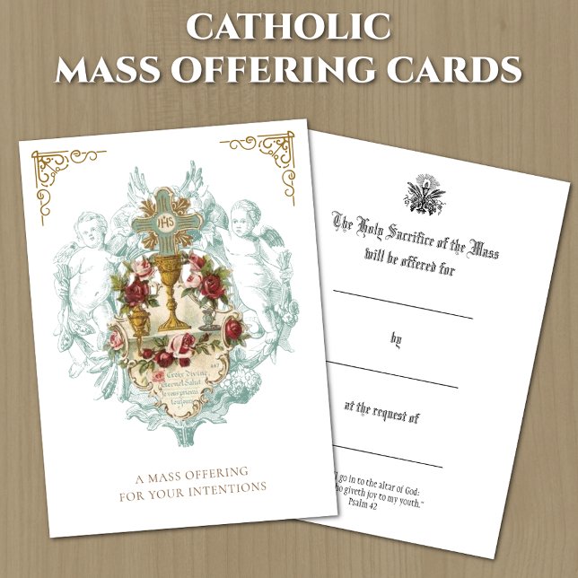 Catholic Mass Offering Prayer Holy Cards (Creator Uploaded)