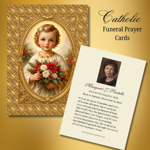 Catholic Memorial Prayer Christmas Jesus  Business Card