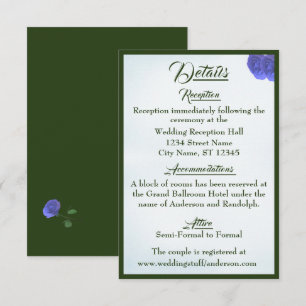 Catholic Misty-Blue and Green Response Card