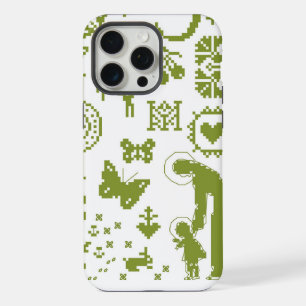 Catholic Mother of Our Creator Green iPhone 15 Pro Max Case
